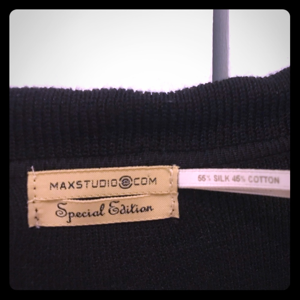 3/4 length black light sweater coat